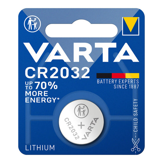 Varta CR2032 Micro Pila Botón Litio 3V (Blister 1 UN) Ø20.0X3.2mm