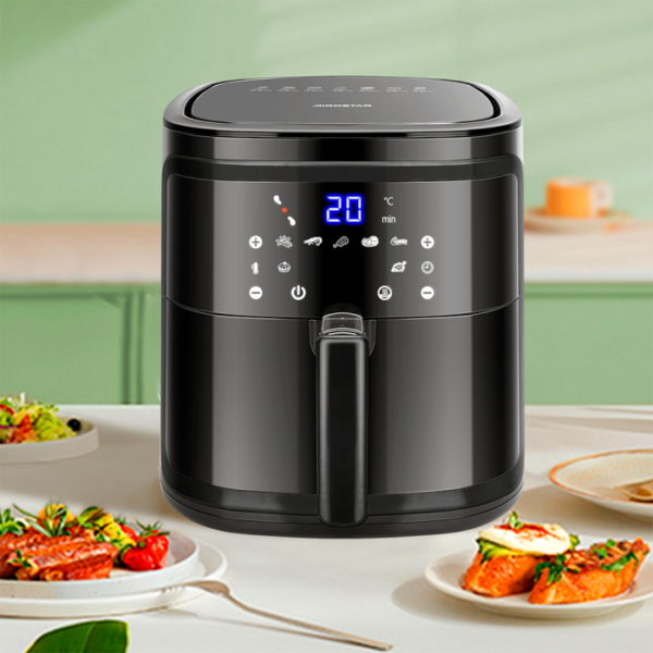 Fritadeira AirFryer 7L Aigostar All Black 1900W