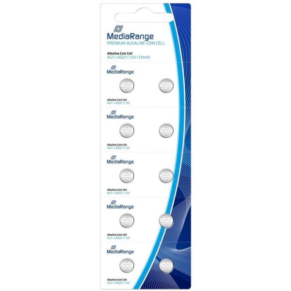 Pilha AG1 (LR621) Mediarange Alcalinas Coin Cell