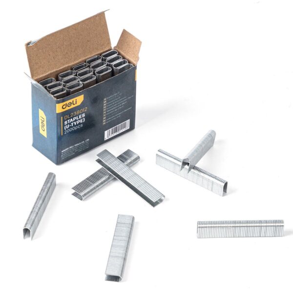 Grampos tipo U Deli Tools - 2000pçs