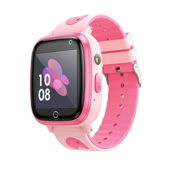 Relógio inteligente infantil HOCO com função de chamada 2G Y100 Rosa