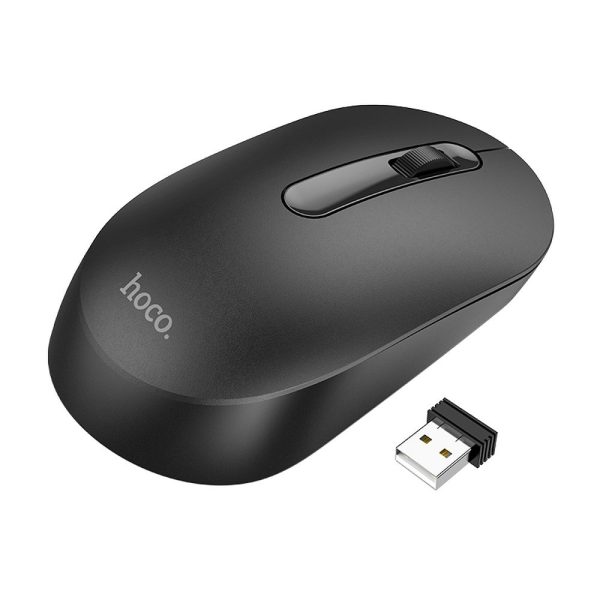 Mouse sem fio Hoco 2.4G 1200dpi GM14 preto