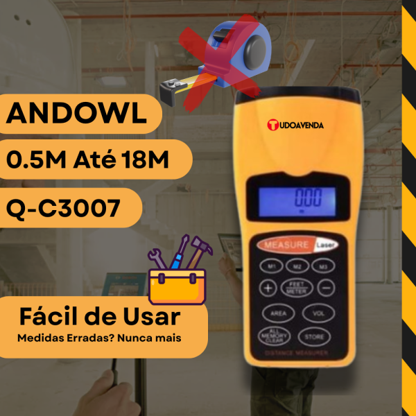 ANDOWL Medidor Distancia Laser Q-C3007