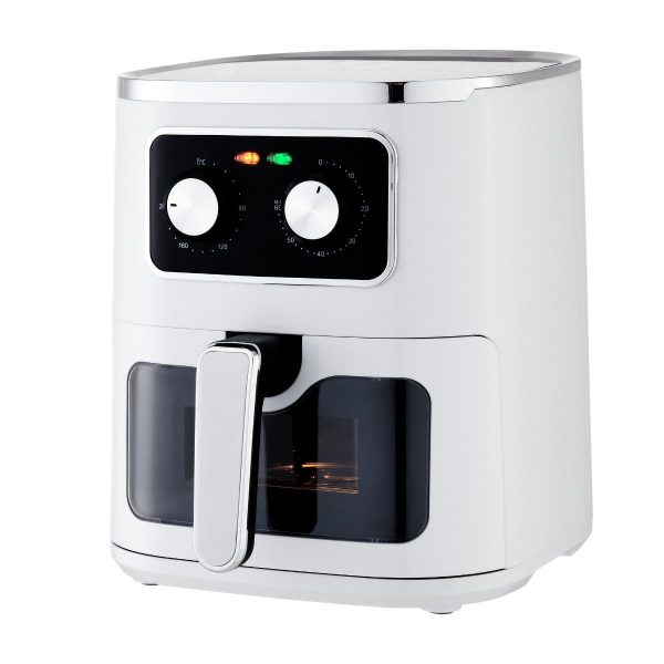 Fritadeira manual sem óleo Air Fryer de 5 litros Com Janela