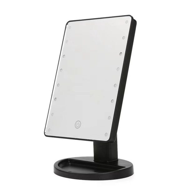 Espelho de Mesa c/Leds  Preto
