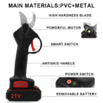 Tesoura de Poda Elétrica 48VF - Starlink® com 2 Baterias + Maleta Rígida - Image 3