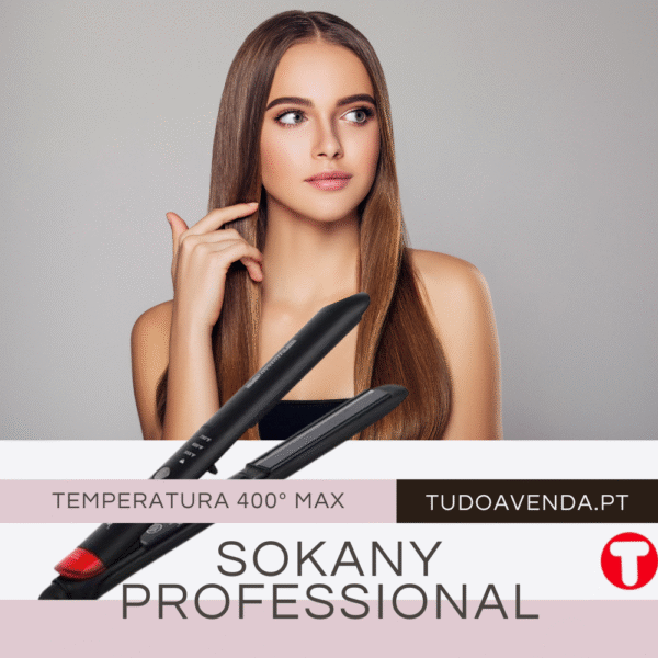 Prancha de Cabelo com Infravermelhos e Placas Cerâmicas