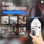 Câmera de Segurança Wi-Fi em Formato de Lâmpada – 2MP, Soquete E27 - Image 5