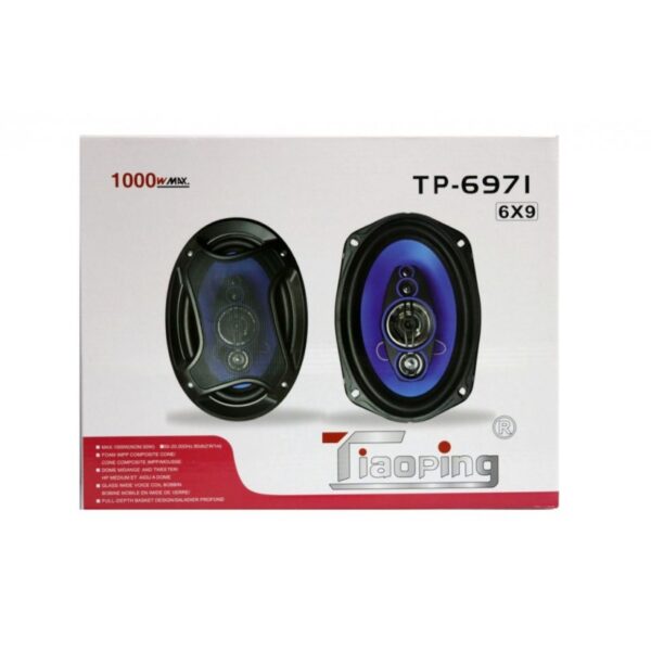 Colunas Auto OHPA Tp-6971 Preto 6x9 - 1000W