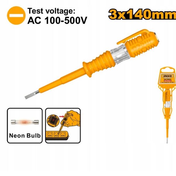 Pontas de prova para teste de tensão 100-500V 140mm FI 3mm