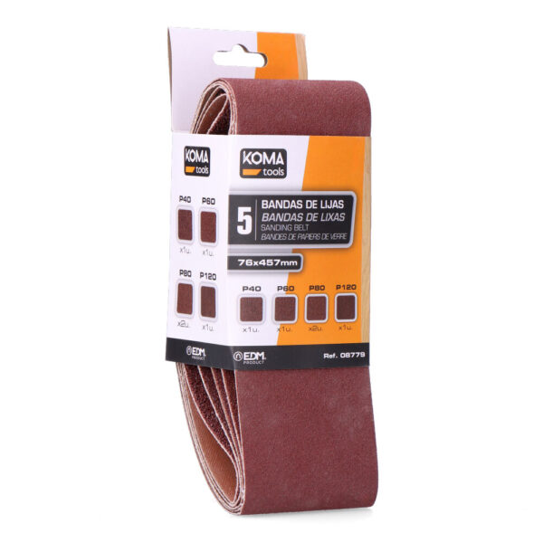 Conjunto de 5 Bandas de Lixa