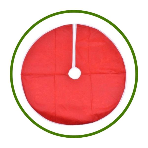 Manta Vermelha para Pé de Árvore de Natal – 90 cm