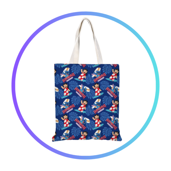 Saco Tote Estampado – Tema Havaí Azul