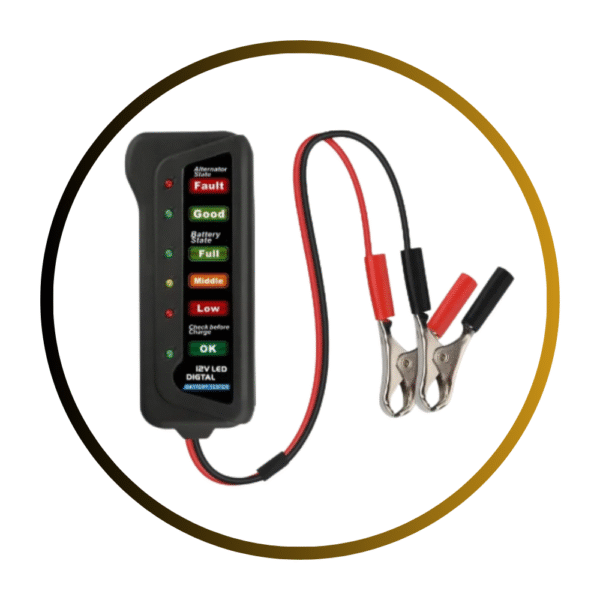 Tester Digital de Bateria e Alternador 12V com LED