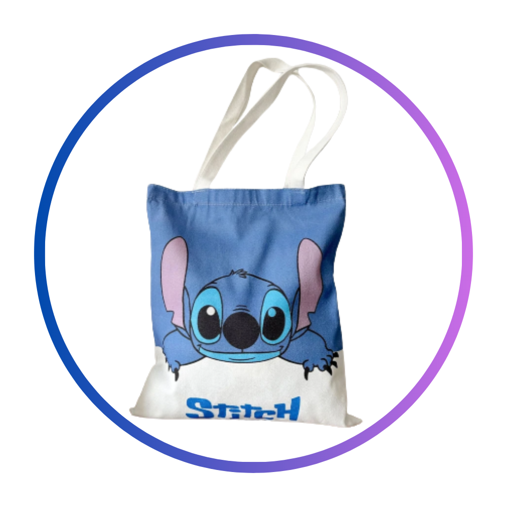 Design sem nome (71) Mala Tote Bag Stitch – Modelo Azul - Image 1