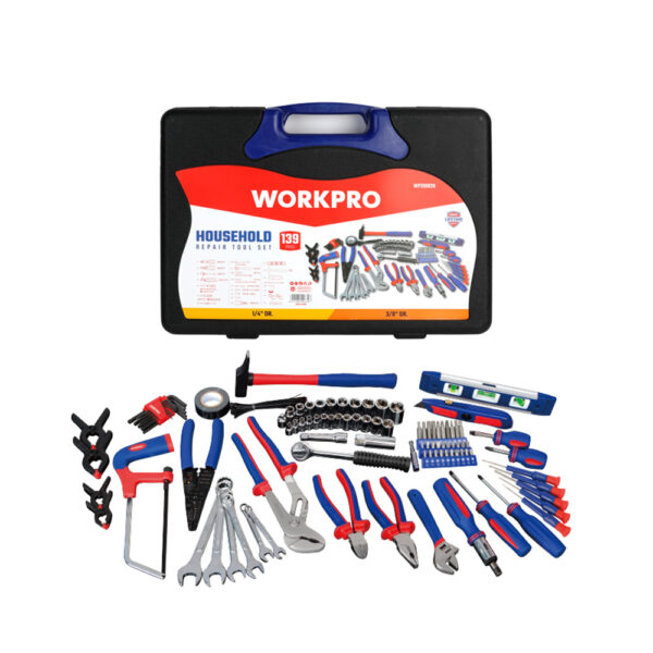 Conjunto de Ferramentas de 139 Peças  WORKPRO