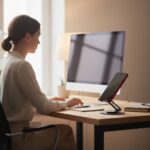 Suporte dobrável 360º Para Mesa Cinza - FORCELL F-GRIP 3 - Image 3