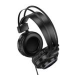 Fones de ouvido para jogos com fio USB A + Jack 3,5 mm Hoco 2 m W110 preto - Image 2