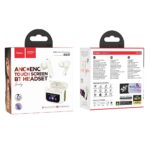 Fones de ouvido intra-auriculares sem fio Hoco TWS ANC ENC EQ21 com tela sensível ao toque, branco - Image 4