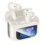 Fones de ouvido intra-auriculares sem fio Hoco TWS ANC ENC EQ21 com tela sensível ao toque, branco