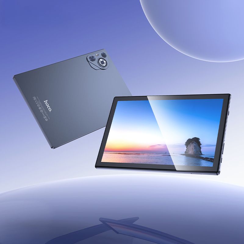 9bb68dfe3634504d88d46f17137854e1 Tablet 10.1" 6GB/128GB Hoco HD Wi-Fi/4G/BT 5.0 Android 14 A15 cinza - Image 3