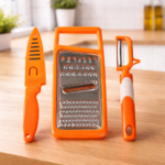 Conjunto de Cozinha – Faca + Ralador + Descascador