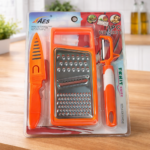 Conjunto de Cozinha – Faca + Ralador + Descascador - Image 2