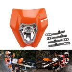 Farol frontal estilo KTM com máscara universal - Laranja - Image 2