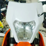 Farol frontal estilo KTM com máscara universal - Branco - Image 2