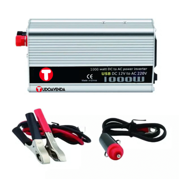 Inversor de corrente para carro bateria inverter 12v - 220v 230v 1000W