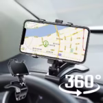 Suporte de Celular Giratório 360° para Carro – Universal para Painel