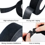 Fita de Pano Automotiva – Isolante Térmica e Antirruído 9/15/19/25mm - Image 2