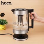 Chaleira elétrica Hoco 1,8L HA01A vidro / aço inoxidável - Image 2
