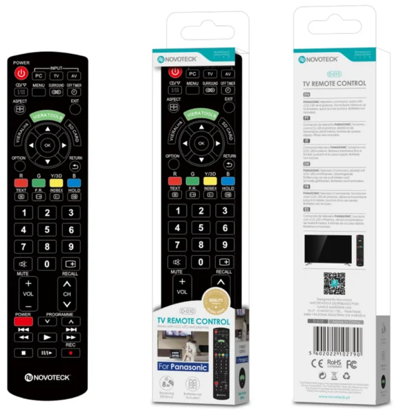 Controle Remoto Novoteck VERA Tools D-010 Universal para Panasonic