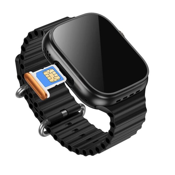 Smartwatch Hoco 1,96" TFT 4G com função de chamada DYD01 Preto