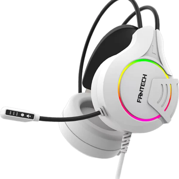 Auscultador Fantech Glare HG20 RGB Branco