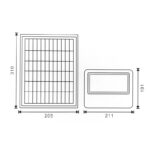 Projetor Led Solar Milan 100W - Image 4