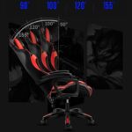 PowerGaming LED RGB Cadeira apoio para pés Preto+Branco - Image 2