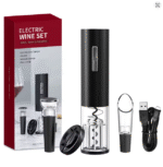 Conjunto Abridor de Garrafas Elétrico – Edição Premium Presente 🎁🍷