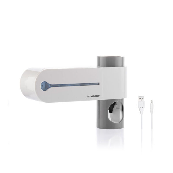 ESTERILIZADOR UV DE ESCOVAS DE DENTES COM SUPORTE E DOSEADOR DE PASTA DE DENTES SMILUV INNOVAGOODS