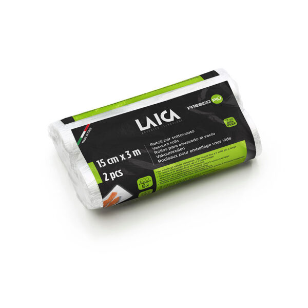 2 ROLOS PARA EMBALAMENTO A VÁCUO DE 15 x 300 cm