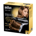 SECADOR DE CABELO BRAUN BRHD710E PRETO 2200W IÔNICO. - Image 2