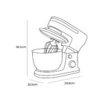 BATEDEIRA AMASSADEIRA 1000W COM TAÇA DE INOX 4 l, 32 x 14 x 29 cm - Image 8