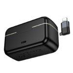 Microfone sem fio Hoco L22 2 em 1 Lightning / USB-C Preto - Image 5