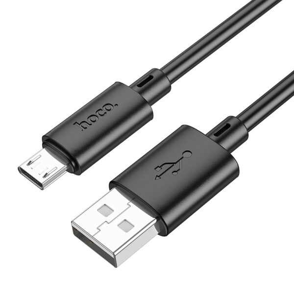 Cabo USB A para Micro USB Hoco 2.4A 1m X88 Preto