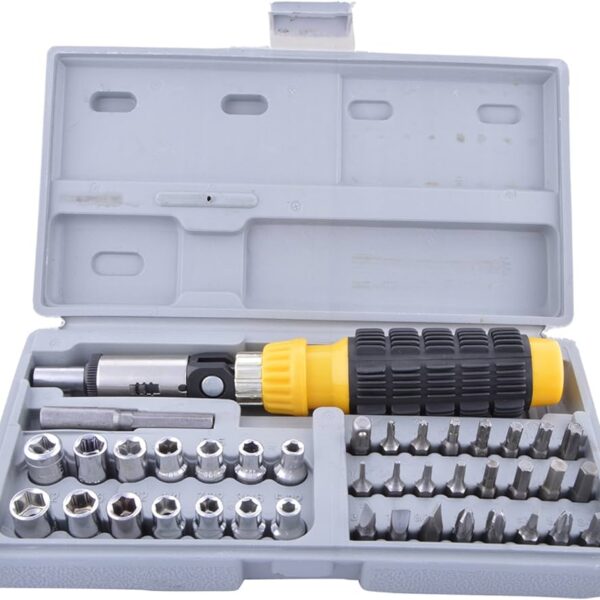 Conkunto de Soquetes e Bits ZhonGxin com 41 Peças (Pacote com 7 Soquetes)