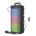 Coluna Bluetooth Karaoke Hoco BS52 preto, 2 x 10W 3h