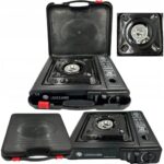 Fogão a gás turístico para cartucho ou cilindro de gás de até 3 kg