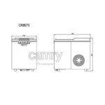 MÁQUINA DE GELO CR8073, PRETA, 74-87 l, 35,5 x 25 x 32 cm - Image 8