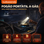 Fogão a gás turístico para cartucho ou cilindro de gás de até 3 kg - Image 2